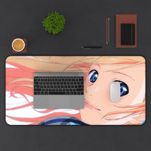 Load image into Gallery viewer, Kaori Miyazono Mouse Pad (Desk Mat) With Laptop