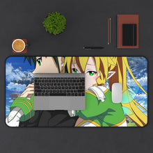 Load image into Gallery viewer, Sword Art Online Kazuto Kirigaya, Suguha Kirigaya Mouse Pad (Desk Mat) With Laptop