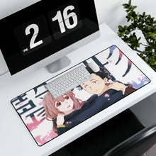 Load image into Gallery viewer, Koe No Katachi Mouse Pad (Desk Mat) With Laptop