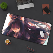 Load image into Gallery viewer, Panty & Stocking with Garterbelt Panty Anarchy, Panty Stocking With Garterbelt Mouse Pad (Desk Mat) On Desk