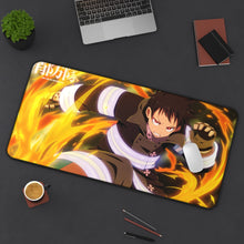 Load image into Gallery viewer, Fire Force Shinra Kusakabe Mouse Pad (Desk Mat) On Desk