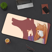 Load image into Gallery viewer, Spice And Wolf Mouse Pad (Desk Mat) On Desk