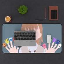 Load image into Gallery viewer, misaka mikoto to aru kagaku no railgun s minimalist v2 Mouse Pad (Desk Mat) With Laptop