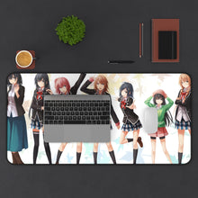 Load image into Gallery viewer, My Teen Romantic Comedy SNAFU Haruno Yukinoshita, Yukino Yukinoshita, Yui Yuigahama, Shizuka Hiratsuka, Komachi Hikigaya Mouse Pad (Desk Mat) With Laptop