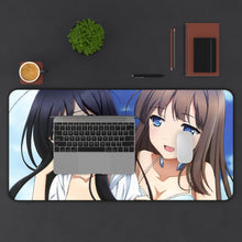 Load image into Gallery viewer, Accel World Kuroyukihime, Fuuko Kurasaki Mouse Pad (Desk Mat) With Laptop