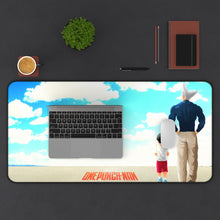 Load image into Gallery viewer, One-Punch Man Mouse Pad (Desk Mat) With Laptop