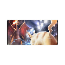 Load image into Gallery viewer, Pikachu Vs Charizard Mouse Pad (Desk Mat)