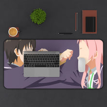 Load image into Gallery viewer, Gamers! Aguri, Keita Amano Mouse Pad (Desk Mat) With Laptop
