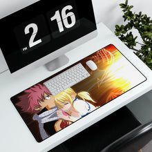 Load image into Gallery viewer, Fairy Tail Natsu Dragneel, Lucy Heartfilia Mouse Pad (Desk Mat) With Laptop