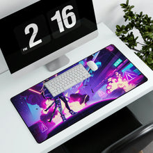 Load image into Gallery viewer, Cyberpunk, Anime, Girl, Katana, Sci-Fi, Mouse Pad (Desk Mat)