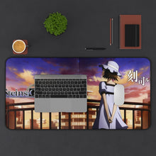 Load image into Gallery viewer, Mayuri Shiina Mouse Pad (Desk Mat) With Laptop
