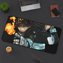 Load image into Gallery viewer, Fire Force Shinra Kusakabe Mouse Pad (Desk Mat) On Desk
