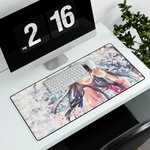Load image into Gallery viewer, Anime, Beautiful, Girl, Blush, Flowers, Mouse Pad (Desk Mat)