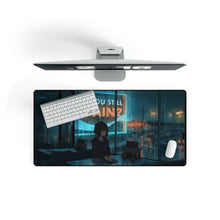 Load image into Gallery viewer, Anime Girl Drinking Alone Mouse Pad (Desk Mat) On Desk
