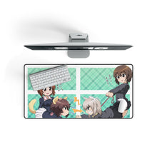 Load image into Gallery viewer, Girls und Panzer Mouse Pad (Desk Mat) On Desk