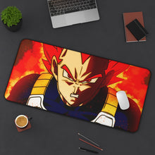 Load image into Gallery viewer, Super Saiyan God Vegeta Mouse Pad (Desk Mat) On Desk