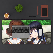 Load image into Gallery viewer, Sound! Euphonium Kumiko Oumae, Reina Kousaka Mouse Pad (Desk Mat) With Laptop