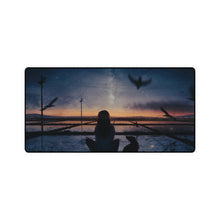 Load image into Gallery viewer, Anime Girl Silhouette Night Sky Mouse Pad (Desk Mat)