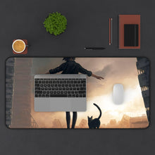 Load image into Gallery viewer, Anime Post Apocalyptic Mouse Pad (Desk Mat) With Laptop