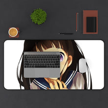 Load image into Gallery viewer, Eru Chitanda Face Mouse Pad (Desk Mat) With Laptop
