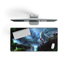Load image into Gallery viewer, Princess Mononoke Mouse Pad (Desk Mat) On Desk