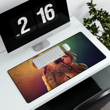Load image into Gallery viewer, Eren Yeager and Mikasa Ackerman Mouse Pad (Desk Mat) With Laptop