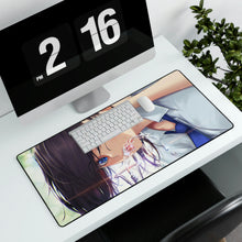 Load image into Gallery viewer, Beautiful Anime Girl Blue Eyes Mouse Pad (Desk Mat)