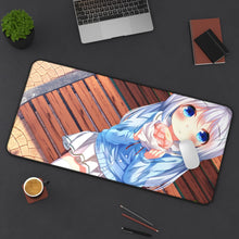Load image into Gallery viewer, Is The Order A Rabbit? Mouse Pad (Desk Mat) On Desk