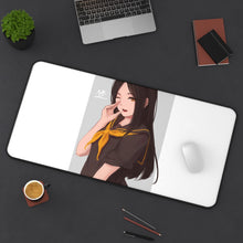 Load image into Gallery viewer, Schoolgirl Mouse Pad (Desk Mat) On Desk