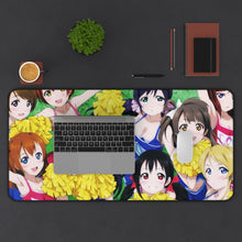 Load image into Gallery viewer, Love Live! Maki Nishikino, Kotori Minami, Umi Sonoda, Honoka Kousaka, Rin Hoshizora Mouse Pad (Desk Mat) With Laptop