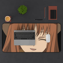 Load image into Gallery viewer, Spice And Wolf Mouse Pad (Desk Mat) With Laptop