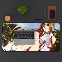 Load image into Gallery viewer, Asuna Yuuki Mouse Pad (Desk Mat) With Laptop