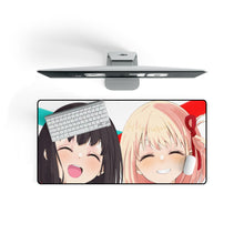 Load image into Gallery viewer, Lycoris Recoil Takina Inoue, Chisato Nishikigi Mouse Pad (Desk Mat) On Desk