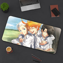 Load image into Gallery viewer, The Promised Neverland Ray, Norman, Emma Mouse Pad (Desk Mat) On Desk