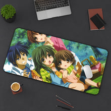 Load image into Gallery viewer, Clannad Tomoya Okazaki, Nagisa Furukawa, Fuuko Ibuki Mouse Pad (Desk Mat) On Desk