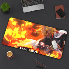 Load image into Gallery viewer, Kyokuro Rengoku Mouse Pad (Desk Mat) On Desk