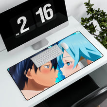 Load image into Gallery viewer, Kirito and Sinon / Kirito x Sinon Mouse Pad (Desk Mat)