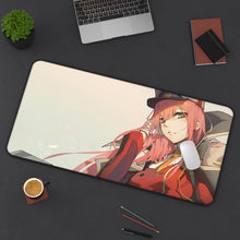 Load image into Gallery viewer, Zero Two Mouse Pad (Desk Mat) On Desk
