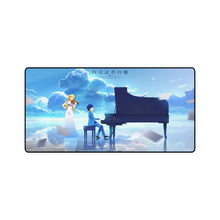 Load image into Gallery viewer, Kaori and Arima Mouse Pad (Desk Mat)