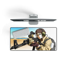 Load image into Gallery viewer, Anime Military Mouse Pad (Desk Mat) On Desk