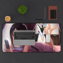 Load image into Gallery viewer, I want to receive a message from him Mouse Pad (Desk Mat) With Laptop