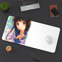 Load image into Gallery viewer, Eru Chitanda Smile Mouse Pad (Desk Mat) On Desk