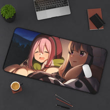 Load image into Gallery viewer, Laid-Back Camp Mouse Pad (Desk Mat) On Desk
