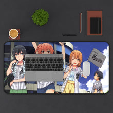 Load image into Gallery viewer, My Teen Romantic Comedy SNAFU Hachiman Hikigaya, Yukino Yukinoshita, Yui Yuigahama Mouse Pad (Desk Mat) With Laptop