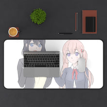 Load image into Gallery viewer, Love and Lies Mouse Pad (Desk Mat) With Laptop