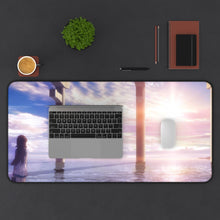 Load image into Gallery viewer, Nagi No Asukara Mouse Pad (Desk Mat) With Laptop