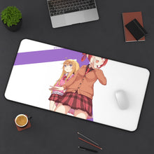 Load image into Gallery viewer, Gabriel DropOut Satanichia Kurumizawa Mcdowell, Gabriel Tenma White Mouse Pad (Desk Mat) On Desk