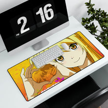 Load image into Gallery viewer, Fairy Tail Natsu Dragneel, Lucy Heartfilia Mouse Pad (Desk Mat) With Laptop