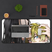 Load image into Gallery viewer, Tokyo Revengers Chifuyu Matsuno, Keisuke Baji Mouse Pad (Desk Mat) With Laptop