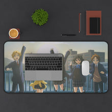 Load image into Gallery viewer, Kokoro Connect Himeko Inaba, Iori Nagase, Taichi Yaegashi, Yui Kiriyama, Yoshifumi Aoki Mouse Pad (Desk Mat) With Laptop